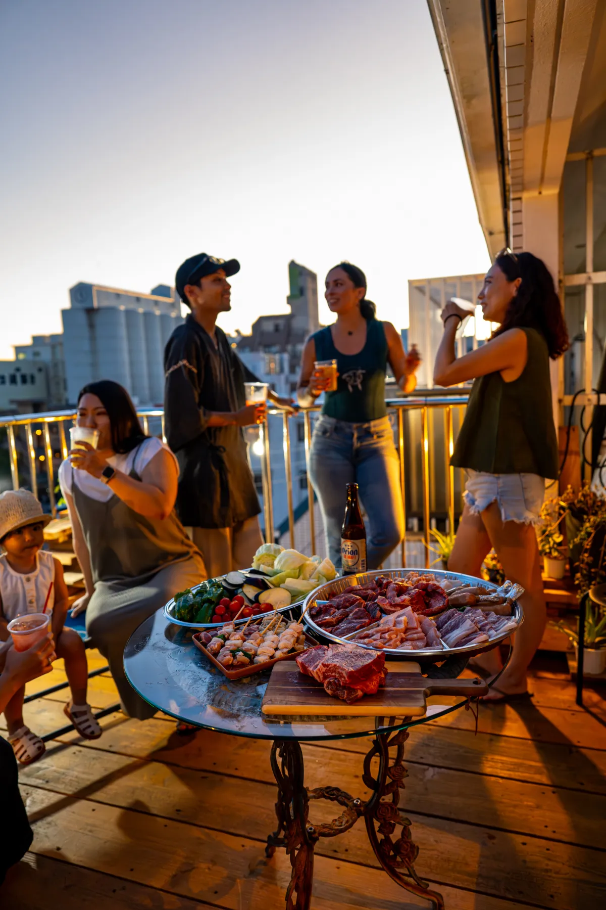 テラスBBQの様子